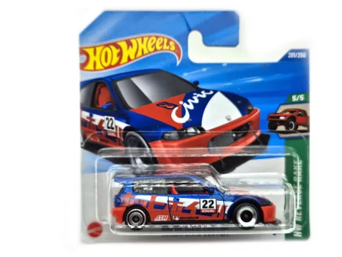 Hot Wheels Honda Civic Custom - HW Reverse Rake 5/5 - 201/250 - Hot Wheels - 1:64