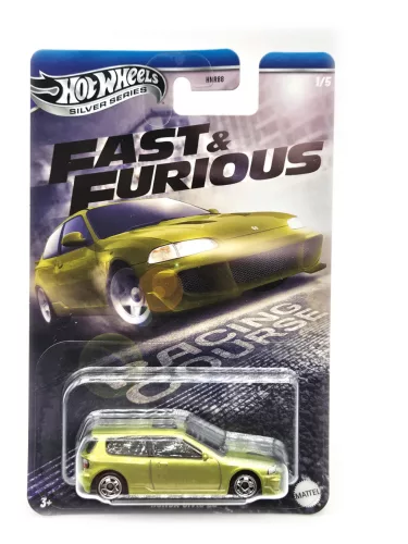 Hot Wheels Honda Civic EG - Silver Series 1/5 - Fast and Furious - card lung - Hot Wheels - 1:64