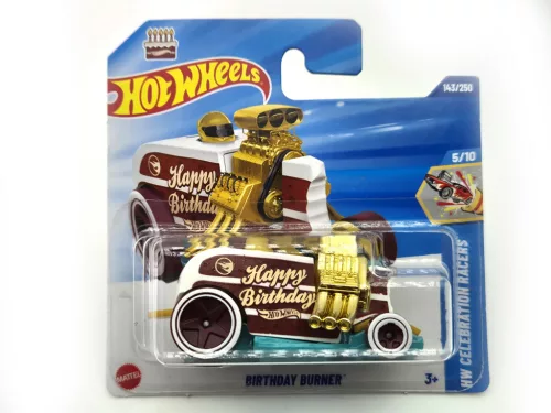 Hot Wheels Birthday Burner - HW Celebration Racers 5/10 - 143/250 - TH - Vânătoare de Comori - Hot Wheels - 1:64