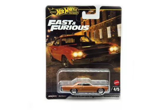Hot Wheels Fast and Furious - Furios și iute 4/5 - 1970 Custom Plymouth Roadrunner - Hot Wheels - 1:64