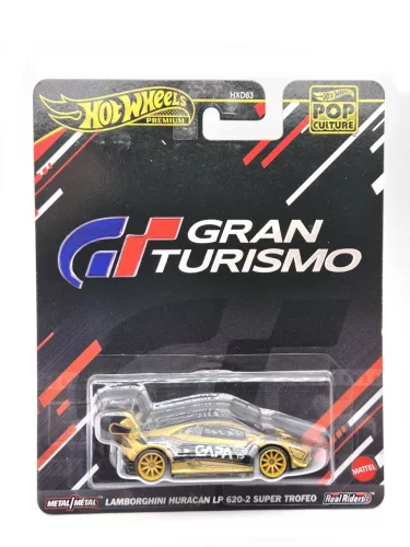 Hot Wheels Premium - Pop Culture - Gran Turismo - Lamborghini Huracan LP 620-2 Super Trofeo - Hot Wheels - 1:64