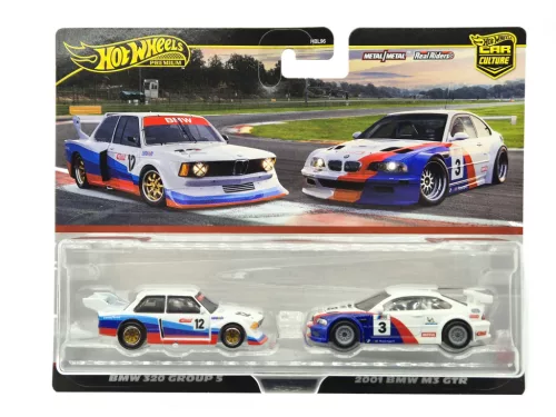 Hot Wheels Premium - Duo Pack - BMW 320 Group 5 - 2001 BMW M3 GTR - Hot Wheels - 1:64
