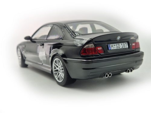 BMW E46 M3 CSL coupe (2003) - negru - Norev - 1:18