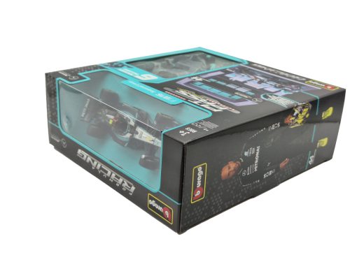 Mercedes Pit Stop - dioramă box - W14 EQ Performance F1 #44 (2023) - Lewis Hamilton - cu mecanici - Bburago - 1:43