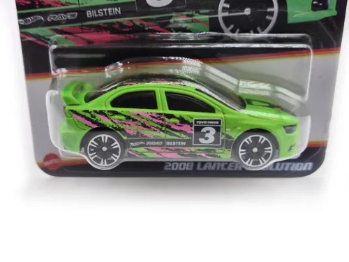 Hot Wheels 2008 Mitsubishi Lancer Evolution - Neon Speeders - Hot Wheels - 1:64