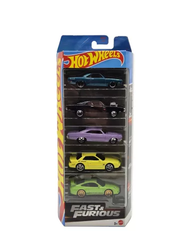 Set de 5 mașinuțe Hot Wheels - Fast & Furious - 1:64 