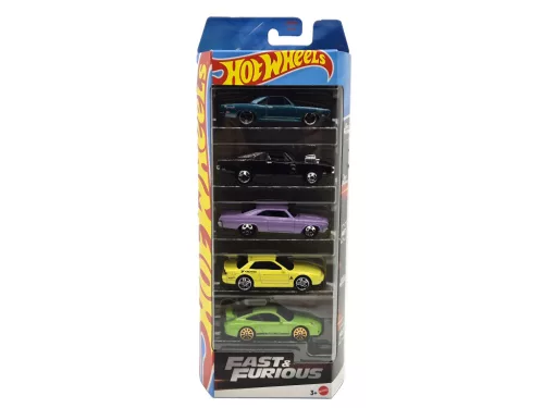 Set de 5 mașinuțe Hot Wheels - Fast & Furious - 1:64 