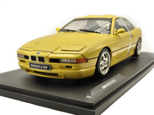 BMW E31 850 CSi (1990) - galben - Solido - 1:18 mașinuță de colecție