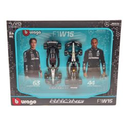  Mercedes W15 F1 set (2024) - #44 Lewis Hamilton - #63 George Russell - Bburago - 1:43
