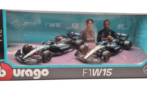 Mercedes W15 F1 set (2024) - #44 Lewis Hamilton - #63 George Russell - Bburago - 1:43 1/43 model auto