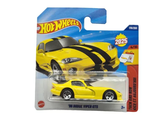 Hot Wheels '96 Dodge Viper GTS - sárga - Then and Now 4/10 - 176/250 -  Hot Wheels - 1:64