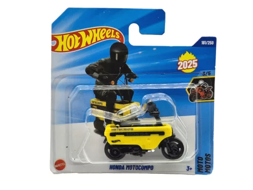 Hot Wheels Honda Motocompo - galben - Moto 3/5 - 181/250 - Hot Wheels - 1:64