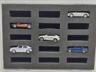 Matchbox / Hot Wheels cutie de depozitare cu burete, compartimentată – pentru mașinuțe 1:64