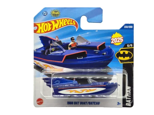 Hot Wheels 1966 Bat Boat - Batman 5/5 - 232/250 - Hot Wheels - 1:64