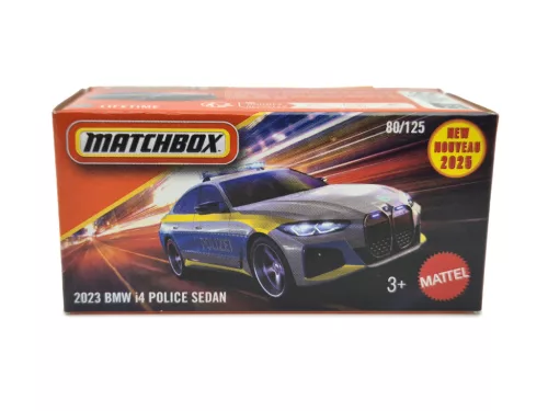 BMW i4 Police sedan (2023) - Matchbox - 1:64