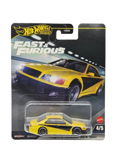 Hot Wheels Premium Fast and Furious - Halálos iramban 4/5 - Toyota Chaser JZX 100 - Hot Wheels - 1:64