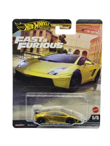 Hot Wheels Premium Fast and Furious - Halálos iramban 5/5 - Lamborghini Gallardo LP 570-4 Superleggera - Hot Wheels - 1:64