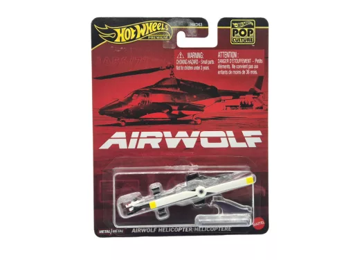 Hot Wheels Premium - Pop Culture - Airwolf - Helicopter - Hot Wheels - 1:64