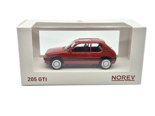 Peugeot 205 GTI 1.6 (1984) – roșu – Norev – 1:43