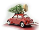 Volkswagen VW Beetle (Broscuță) – cu brad – ediție de Crăciun în cutie decorativă – Norev – 1:43