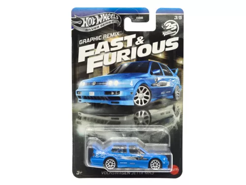 Hot Wheels Graphic Remix - Fast and Furious - 2 Fast 2 Furious 3/5 - VW Volkswagen Jetta MK3 - Hot Wheels - 1:64