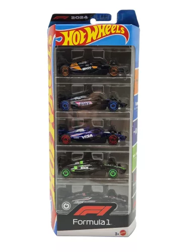 Hot Wheels – set de 5 mașini – Formula 1 – F1 – Hot Wheels – 1:64