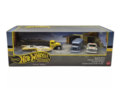 Hot Wheels Premium – set dioramă de 4 piese – Speed Waze – Hot Wheels – 1:64