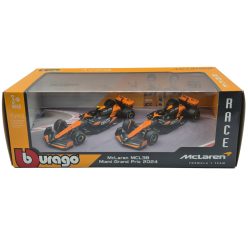   Set McLaren MCL38 F1 (2024) – #4 Lando Norris – #81 Oscar Piastri – Bburago – 1:43