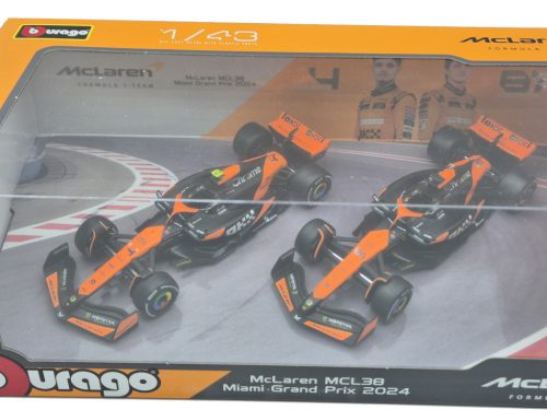 Set McLaren MCL38 F1 (2024) – #4 Lando Norris – #81 Oscar Piastri – Bburago – 1:43