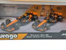 Set McLaren MCL38 F1 (2024) – #4 Lando Norris – #81 Oscar Piastri – Bburago – 1:43
