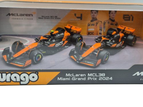 Set McLaren MCL38 F1 (2024) – #4 Lando Norris – #81 Oscar Piastri – Bburago – 1:43