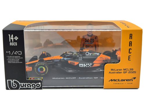 McLaren MCL39 F1 #81 (2025) – Oscar Piastri – CU PILOT – Bburago – 1:43