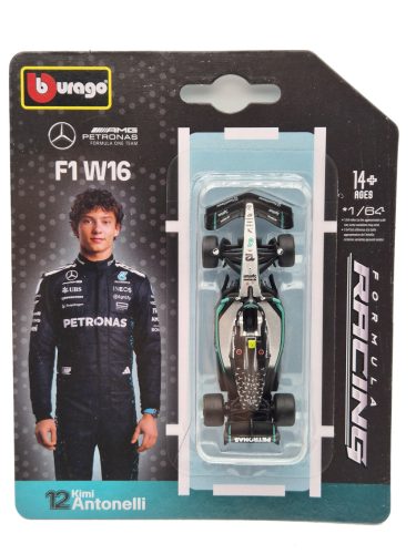 Mercedes GP W16 F1 #12 (2025) – Andrea Kimi Antonelli – Bburago – 1:64