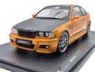 BMW E46 M3 Coupé (2000) – portocaliu / negru – Solido – 1:18 1/18 model auto