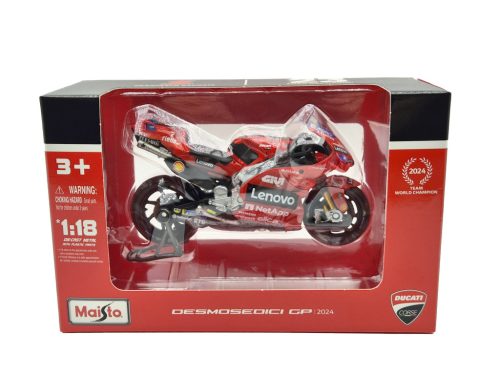 MotoGP – Ducati Desmosedici GP24 #1 (2024) – Francesco Bagnaia – Maisto – 1:18 1/18 model motocicletă