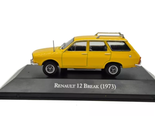 Renault R12 Break SW / Dacia (1973) – galben – Edicola – 1:43