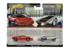 Hot Wheels Premium - Duo Pack - Lamborghini Countach LP5000 QV - Lancia Stratos Zero - Hot Wheels - 1:64