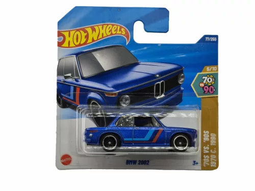 Hot Wheels BMW 2002 - ’70s vs. ’90s 5/10 - 77/250 - albastru - Hot Wheels - 1:64