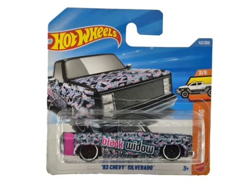 Hot Wheels ’83 Chevy Silverado - Truckin’ Along 3/5 - 42/250 - Hot Wheels - 1:64 1/64 mașinuță 