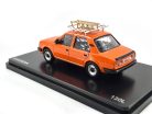 Skoda 120L (1984) - so strešným nosičom a sánkami - oranžová - Abrex - model auta 1:43 1/43