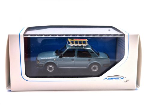 Skoda 120L (1984) - cu portbagaj de plafon și sanie - turcoaz - Abrex - model auto 1:43
