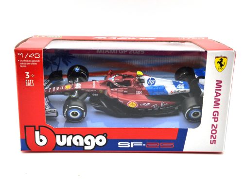 Ferrari SF-25 Team Scuderia F1 #44 (2025) - Miami GP - Lewis Hamilton - Bburago - model auto 1:43