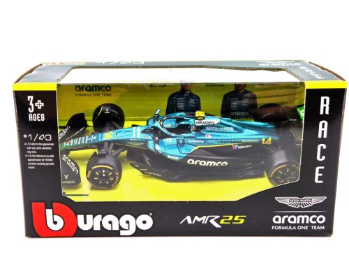 Aston Martin AMR25 F1 #14 (2025) - Fernando Alonso - Bburago - model auto 1:43