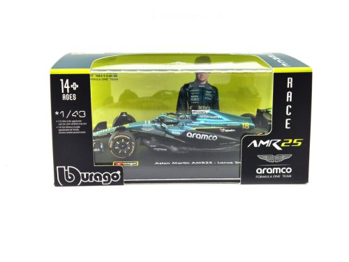 Aston Martin AMR25 F1 #18 (2025) - Lance Stroll - CU PILOT - Bburago - machetă 1:43