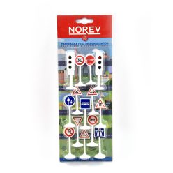 Set indicatoare rutiere - set accesorii - Norev - 1:43 