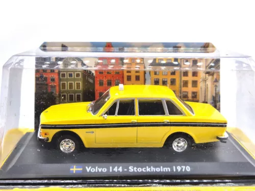 Volvo 144 (1970) - Taxi Stockholm - Edicola - 1:43