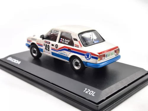 Škoda 120L (1984) - Barum Rally Zlín Historic 2021 #49 - Zavřel - Vtípil - Abrex - 1:43 model auto