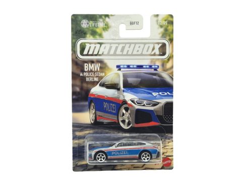 BMW i4 Police sedan Berline - mașină de poliție - Matchbox - 1:64 model auto