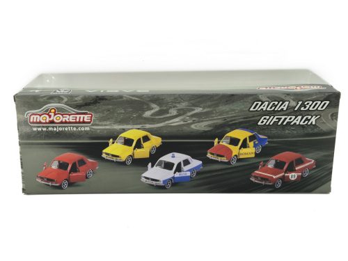 Dacia 1300 - set 5 piese - Dacia 1300 giftpack - dioramă - Majorette - 1:64 model set