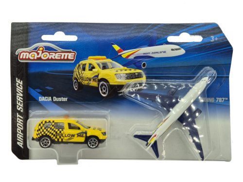 Set aeroport Dacia - Dacia Duster & Boeing 787 - Majorette - 1:64 model set